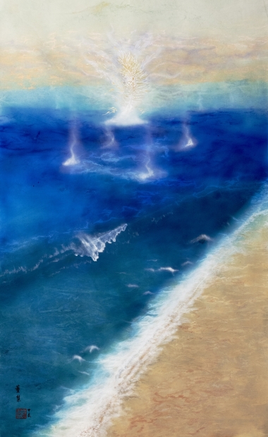 8_董慧, 渡劫, 2024, 混合媒材、雪梨紙, 117 cm x 77 cm