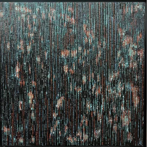 A_WJX2024008_Jian 王建曉, Rivers Flow Forever 江河⽔⻑流, 2024, Oil on Canvas 油彩布本, 76 cm x 76 cm, HK$45,000