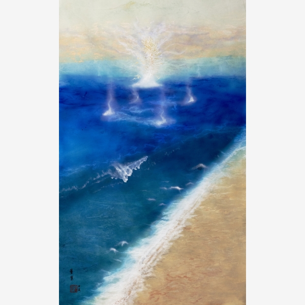 8_董慧, 渡劫, 2024, 混合媒材、雪梨紙, 117 cm x 77 cm