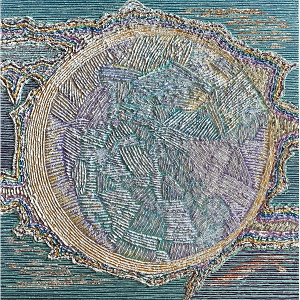 WJX2024004_Jian 王建曉, A Piece of Snow ⼀片雪, 2024, Oil on Canvas 油彩布本, 50 cm x 50 cm, HK$28,000