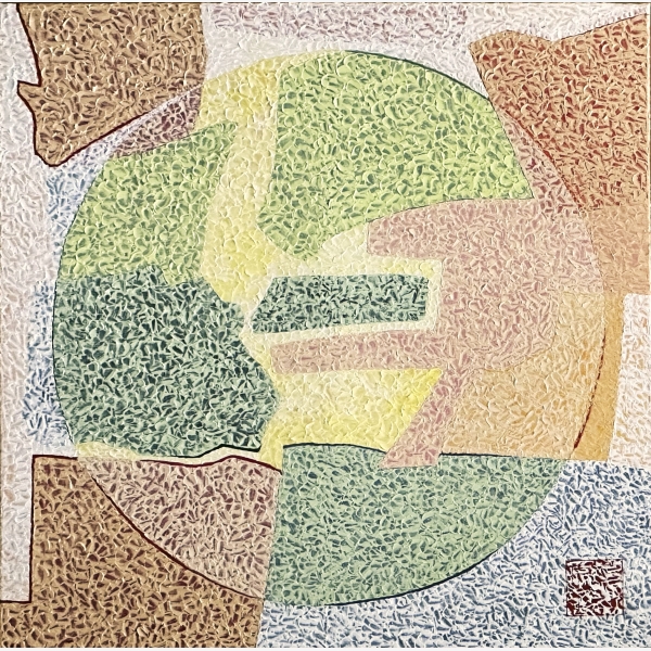 A_WJX2024005_Jian 王建曉, Traces of Time 歲月有痕, 2024, Oil on Canvas 油彩布本, 80 cm x 80 cm, HK$50,000