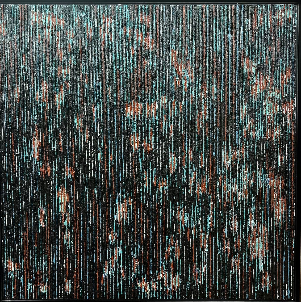 A_WJX2024008_Jian 王建曉, Rivers Flow Forever 江河⽔⻑流, 2024, Oil on Canvas 油彩布本, 76 cm x 76 cm, HK$45,000