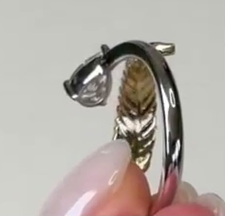 Self Photos / Files - Feather Ring with diamond 10
